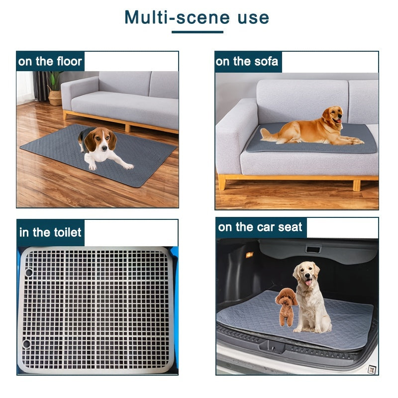 Washable Pet Pee Pad, Reusable Waterproof Training Mat, for Dogs and Cats, for Beds Sofas Cars and Seats