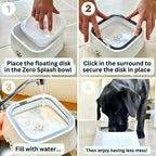 Anti Splash Pet Floating Water Bowl