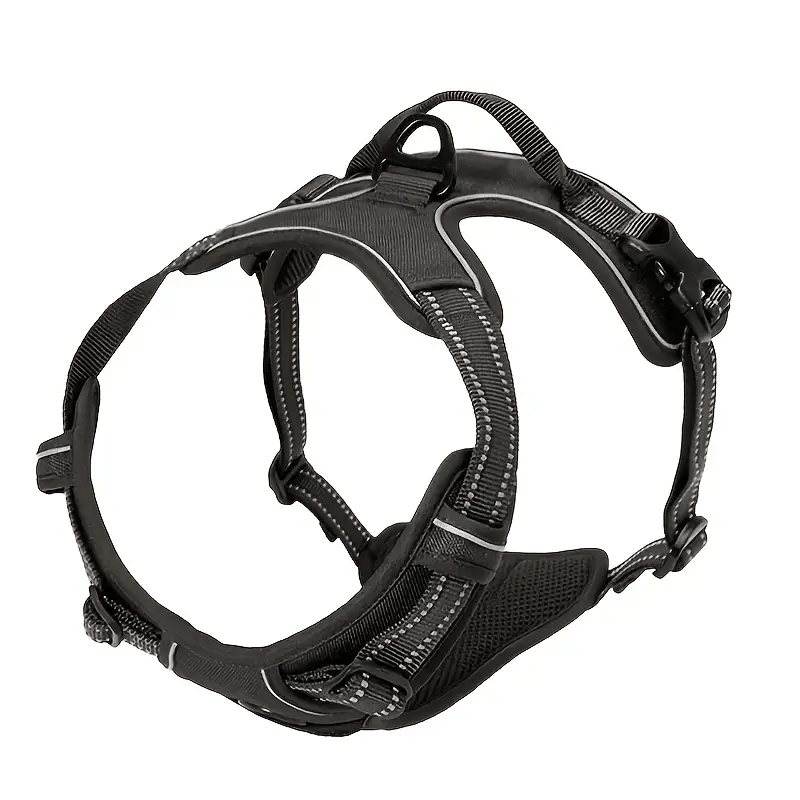 Adjustable No-Pull Dog Harness with Padded Vest and Dual Leash Clips