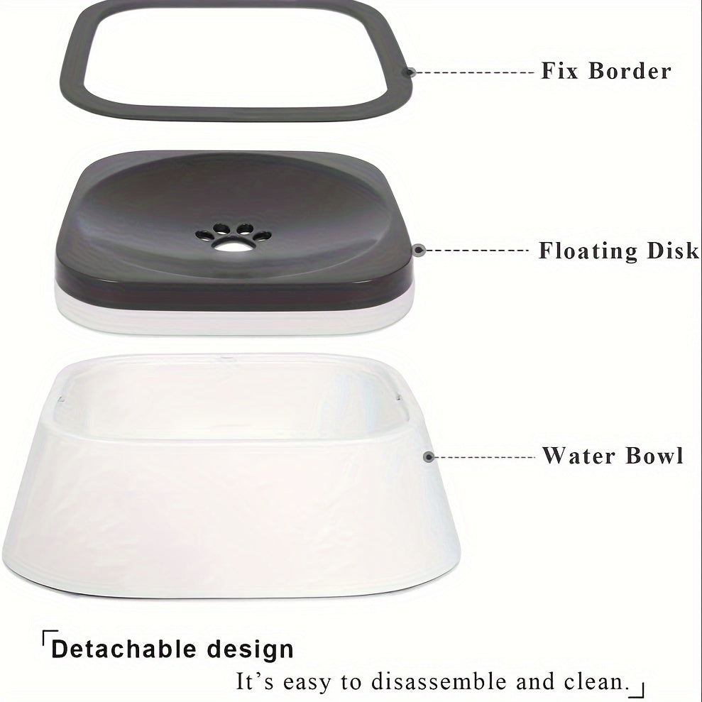 Anti Splash Pet Floating Water Bowl