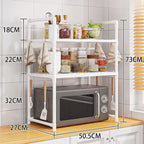 Kitchen Storage Rack Microwave Shelf Condiment Organizer