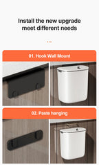 Bathroom Trash Can Wall Mounted