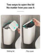 Bathroom Trash Can Wall Mounted
