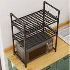 Kitchen Storage Rack Microwave Shelf Condiment Organizer