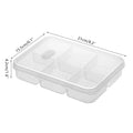 Refrigerator Storage Box 4/6 Grid Food Vegetable Fruit Storage Box Fridge Organizer Drain Basket Meat Onion Ginger Clear Crisper