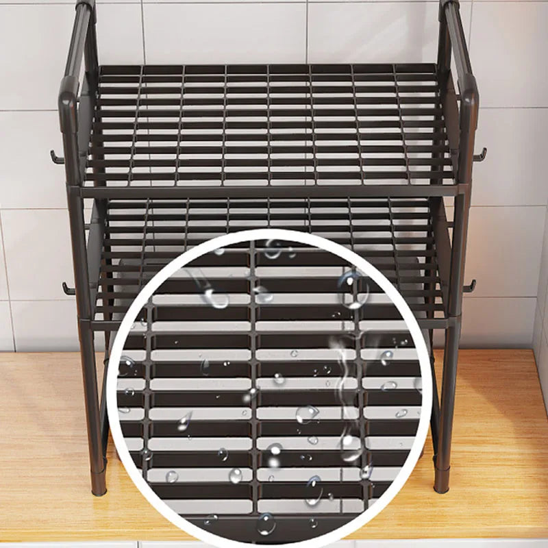 Kitchen Storage Rack Microwave Shelf Condiment Organizer