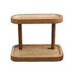 Storage Rack Wooden Storage Shelf 2-Tiers
