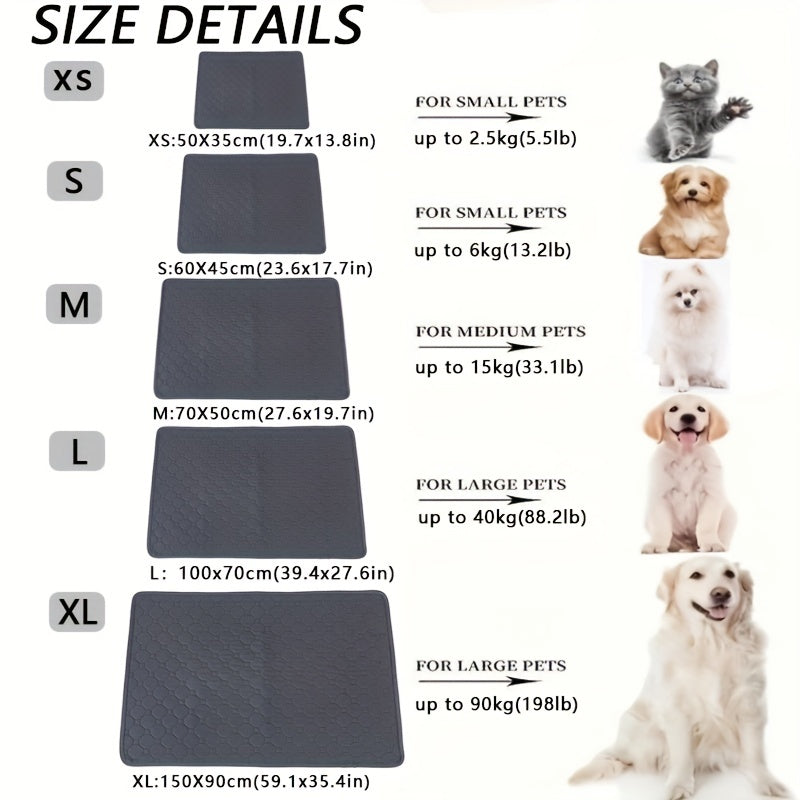 Washable Pet Pee Pad, Reusable Waterproof Training Mat, for Dogs and Cats, for Beds Sofas Cars and Seats